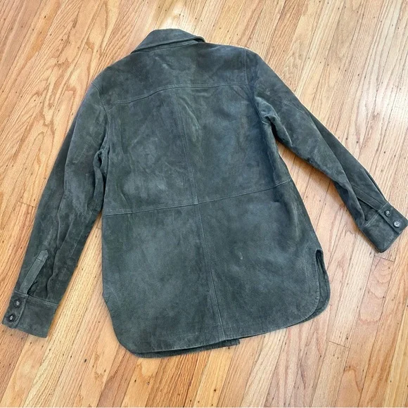 Anthropologie Green Leather Jacket - Picture 6 of 9